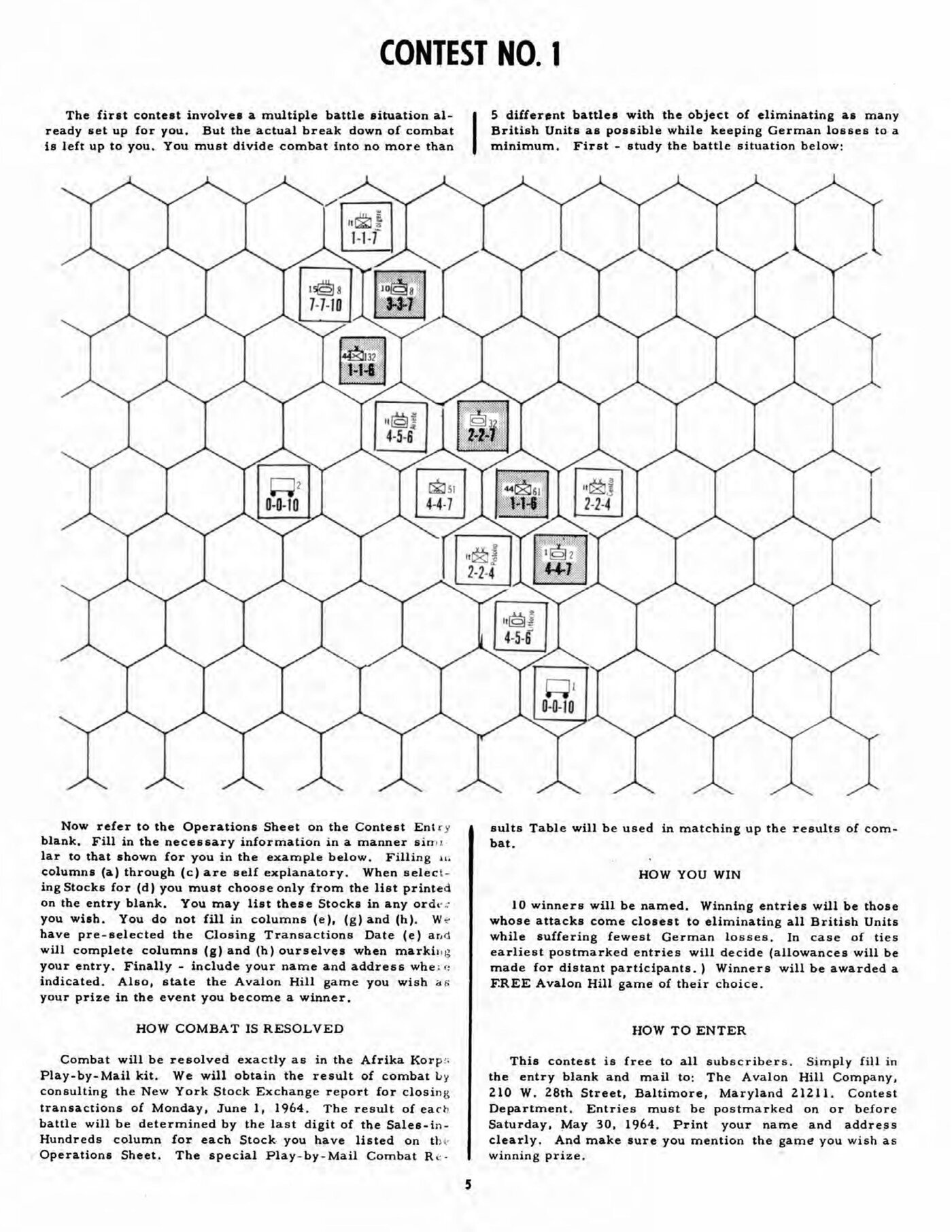 Contest No. 1 from The General, Vol. 1 No. 1